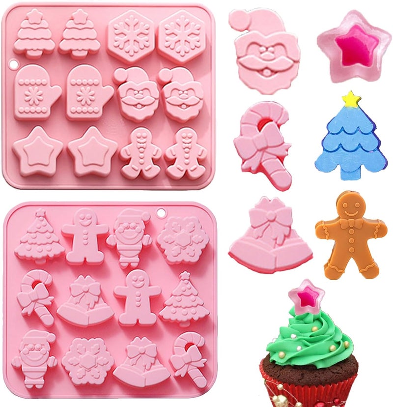 Copzievkae Christmas Silicone Chocolate Molds - Image 1